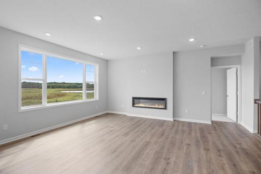 This sun-soaked living room is spacious enough for even the biggest get togethers..