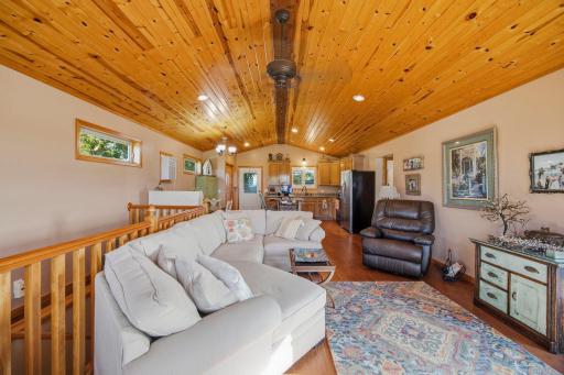 Here is the full angle for the living space on the main level.