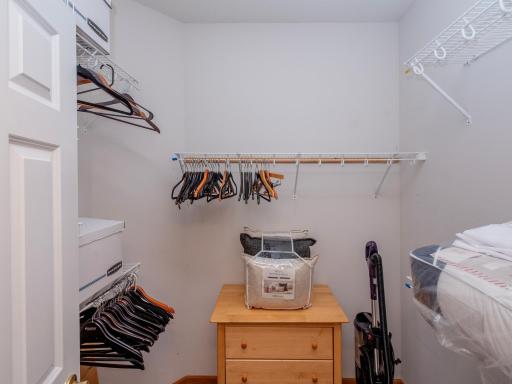 Primary walk-in closet.