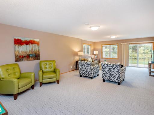 Walkout lower level with spacious family room.