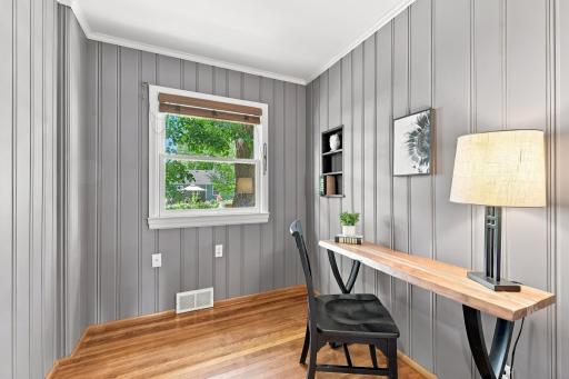 Main floor flex room- could be a 4th bedroom, office or whatever your heart desires.