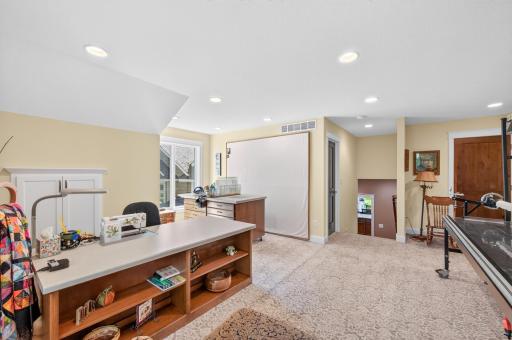The bonus room has several closet areas and could have many alternative uses.