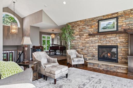 The living room is large enough to seat your guests.