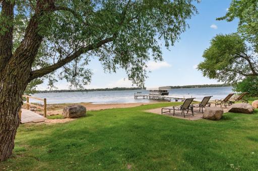 This is why you want a lake home, the view, the convenience and the privacy of your own sandy beach!