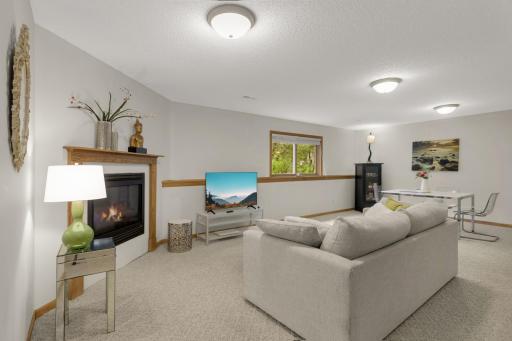 Cozy up by the Gas Fireplace for movie night! Thereâs plenty of room for a comfortable seating area while still leaving space for a game or activity table.