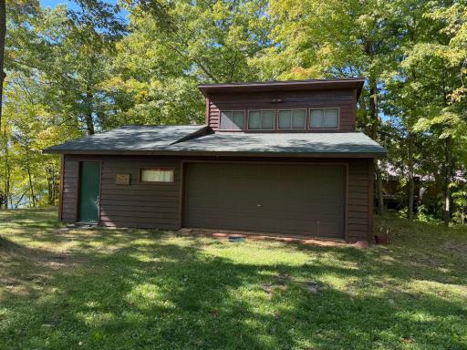28' deep 2 car garage with potential for a bedroom, kitchen, bath, living room area if finished.