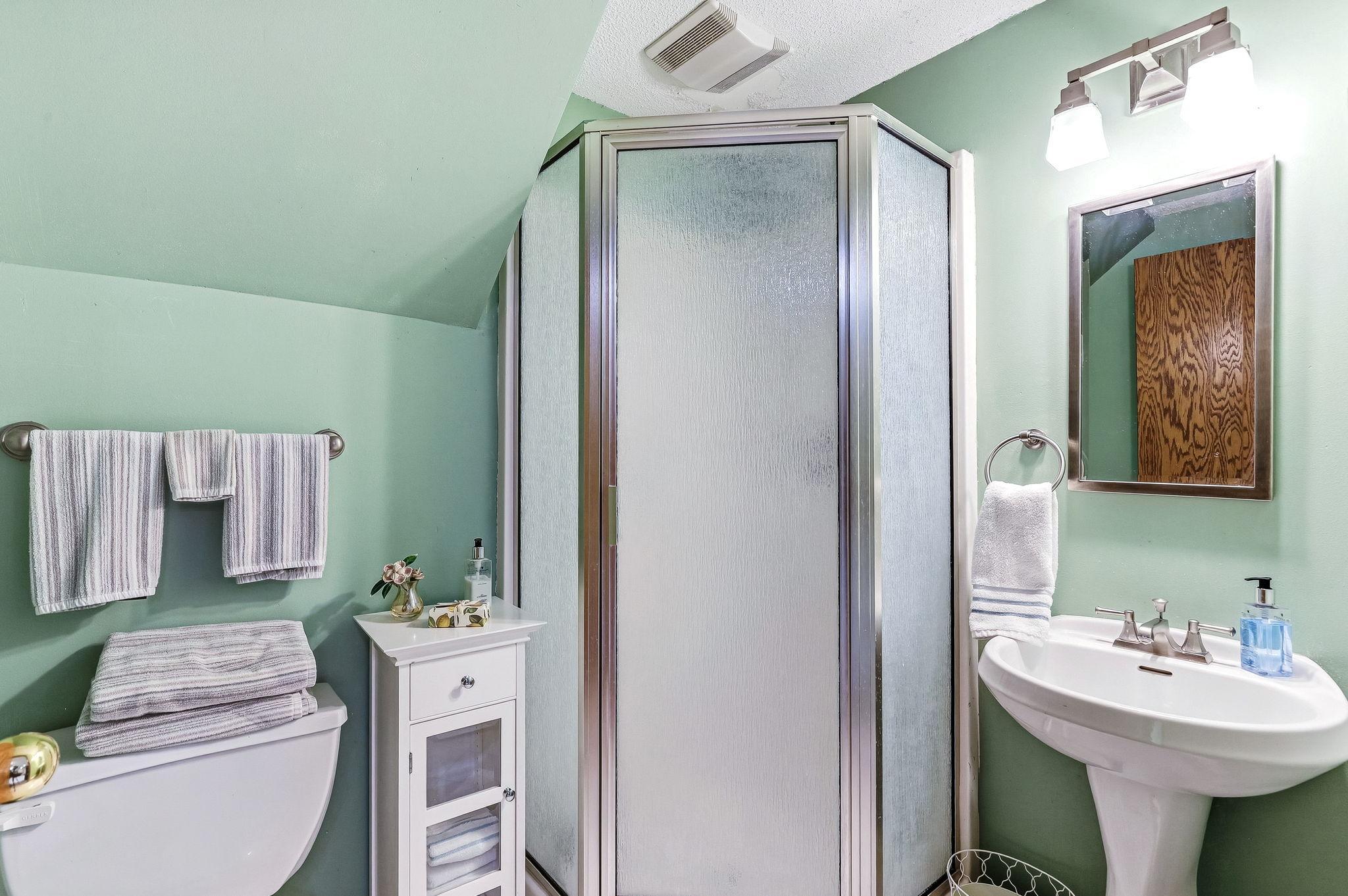 Lower level 3/4 bathroom