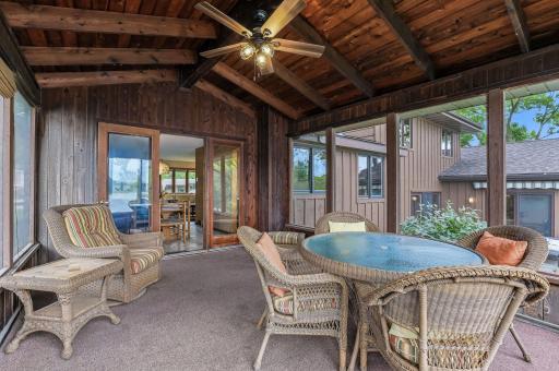 Plenty of space to relax, and a fan for those hot summer days