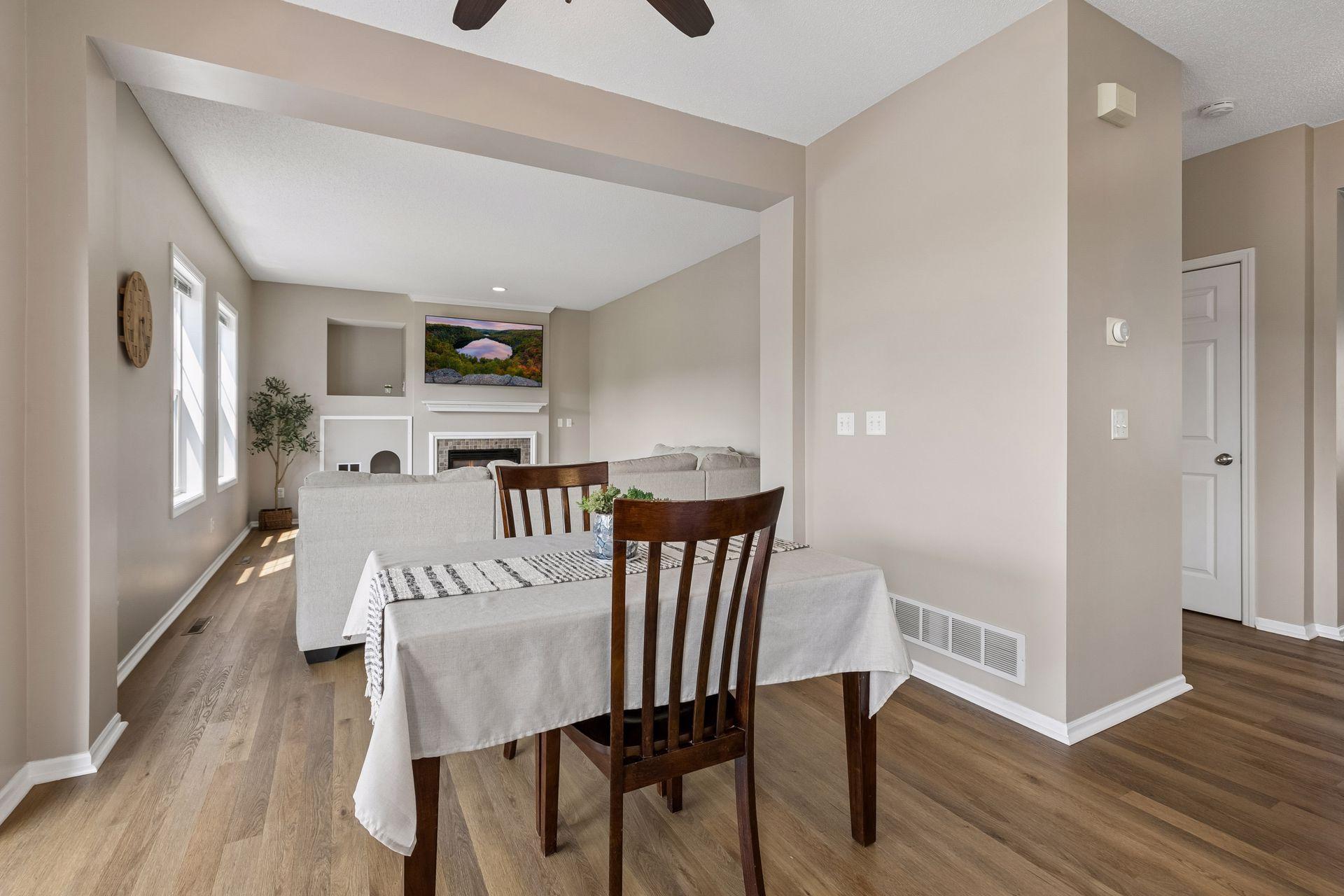 Plenty of space for a large dining table
