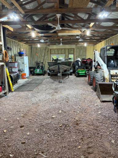 Insulated walls in the garage