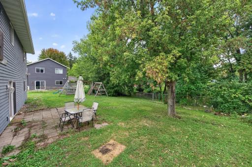 The backyard backs up to a beautiful wetland area adding a feel of privacy.