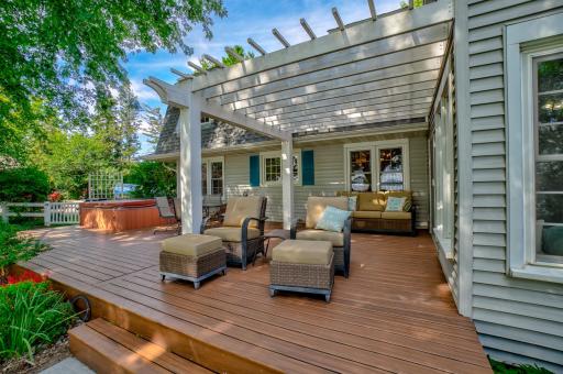 The expansive deck is perfect for outdoor dining, entertaining, or simply enjoying the view!