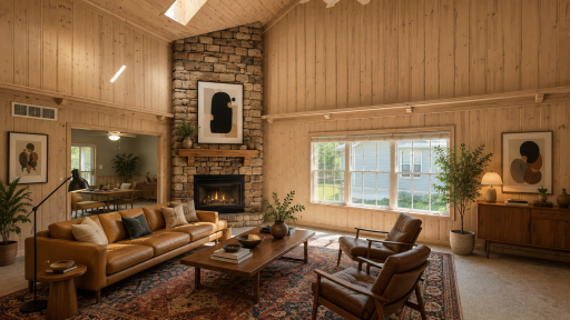 Living room Virtually Staged