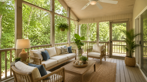 Screen porch Virtually Staged