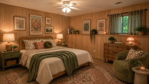 lower level bedroom Virtually Staged