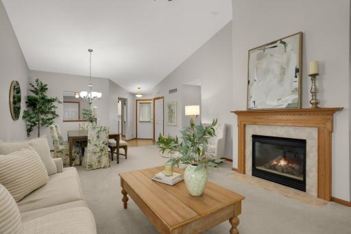 Comfortable living area with beautiful natural light.