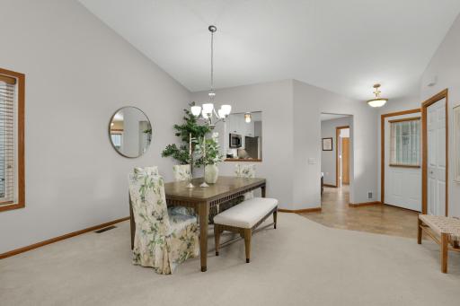 Comfortable dining space perfect for everyday meals or entertaining