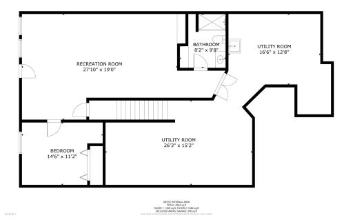 Lower level Floor Plan