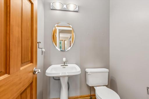 Main floor half bath and