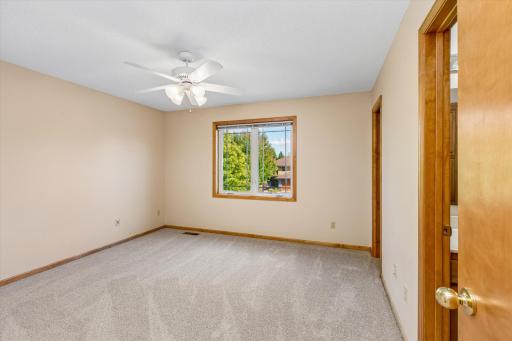 Bedroom 2 (also new carpet), has views of the front yard,