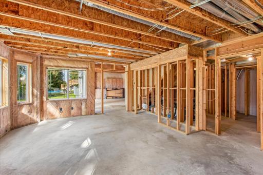Very much potential for a family room, 4th BA with R/I for tub & separate shower