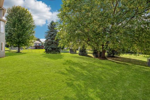 Wonderful open fenced backyard.