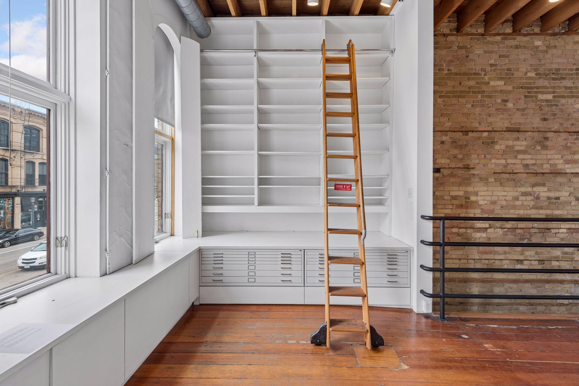 Storage shelves level two