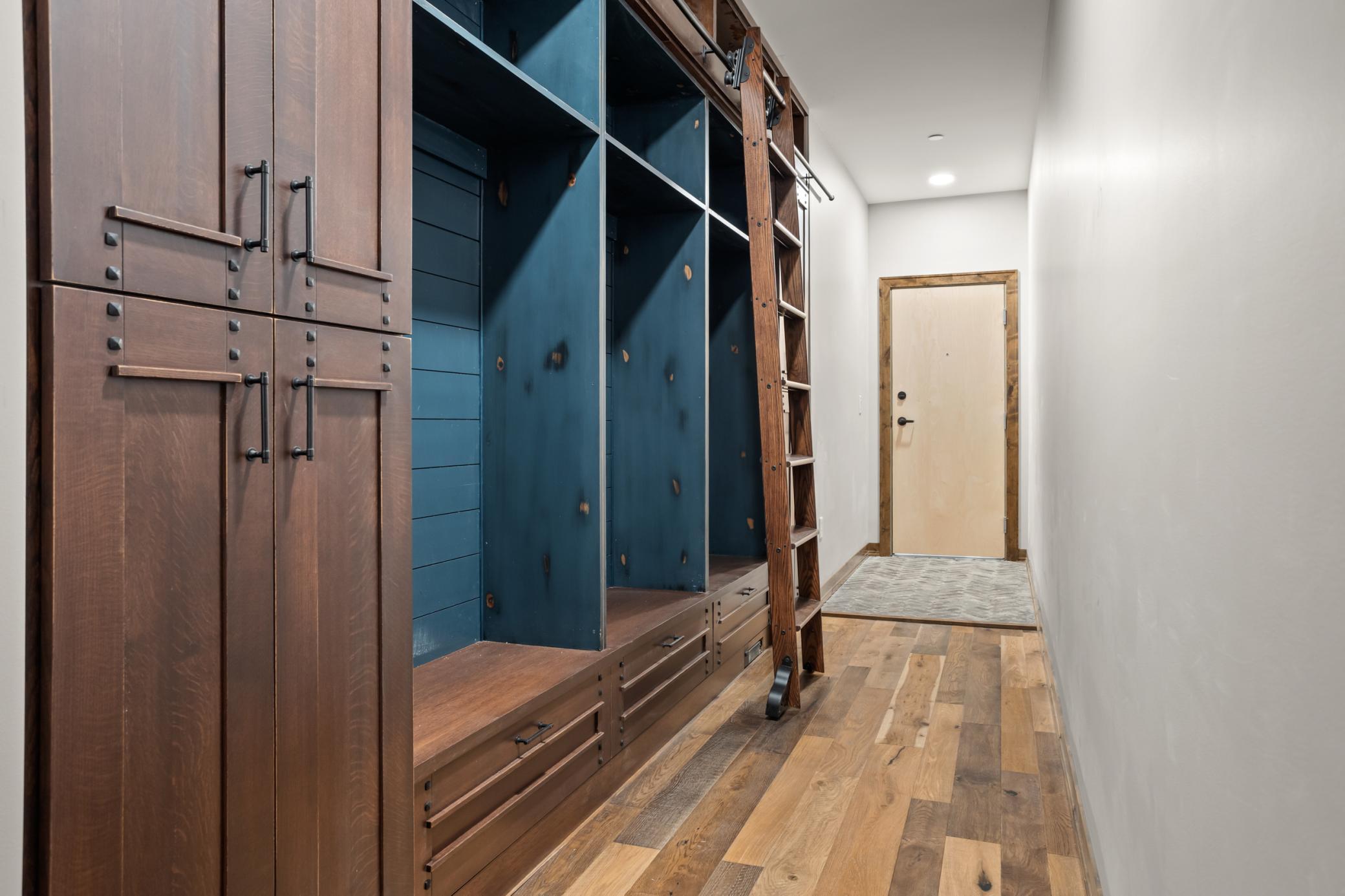 Built in storage in unit entrance