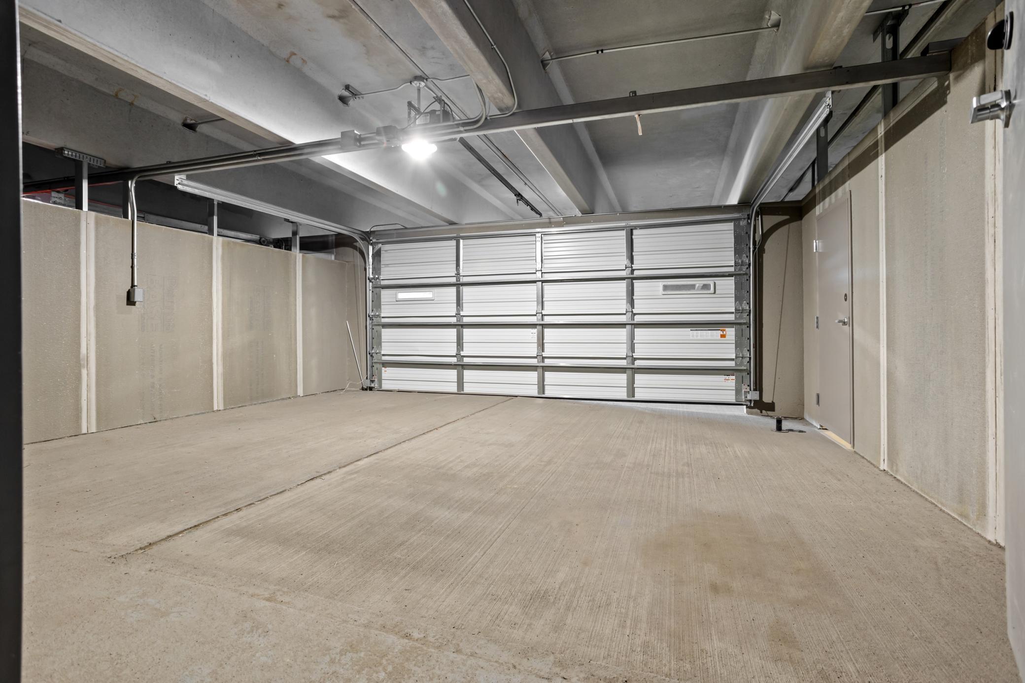 2 stall attached garage