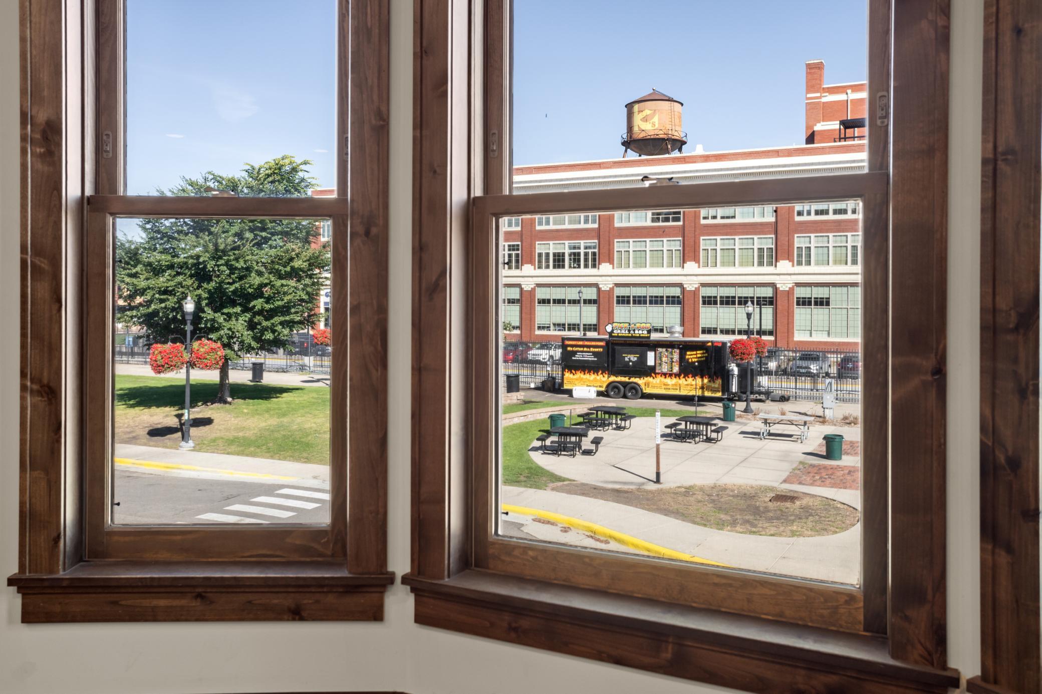 Bay window view