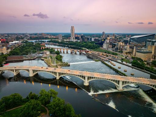 Experience riverfront living near the Mississippi River, historic bridges, St. Anthony Falls, and the energy of downtown.