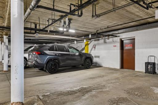 Enjoy the convenience of underground parking along with additional storage space.