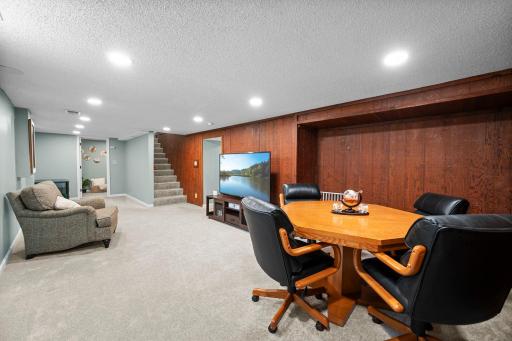 Room for movie nights & game nights in the spacious lower level