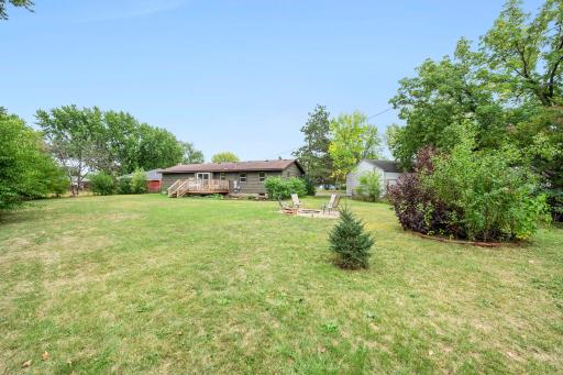 Huge, flat backyard with endless room for play, pets & gardens