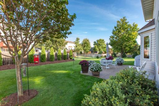 Large fenced back yard