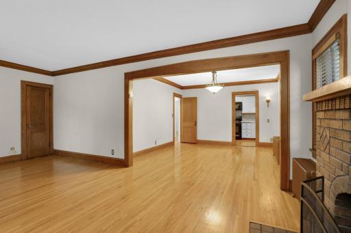 Main floor view of dining room