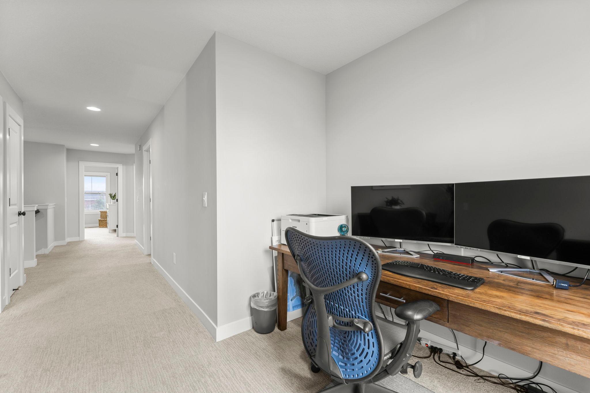 Another view of the upper-level landing from the bonus space.