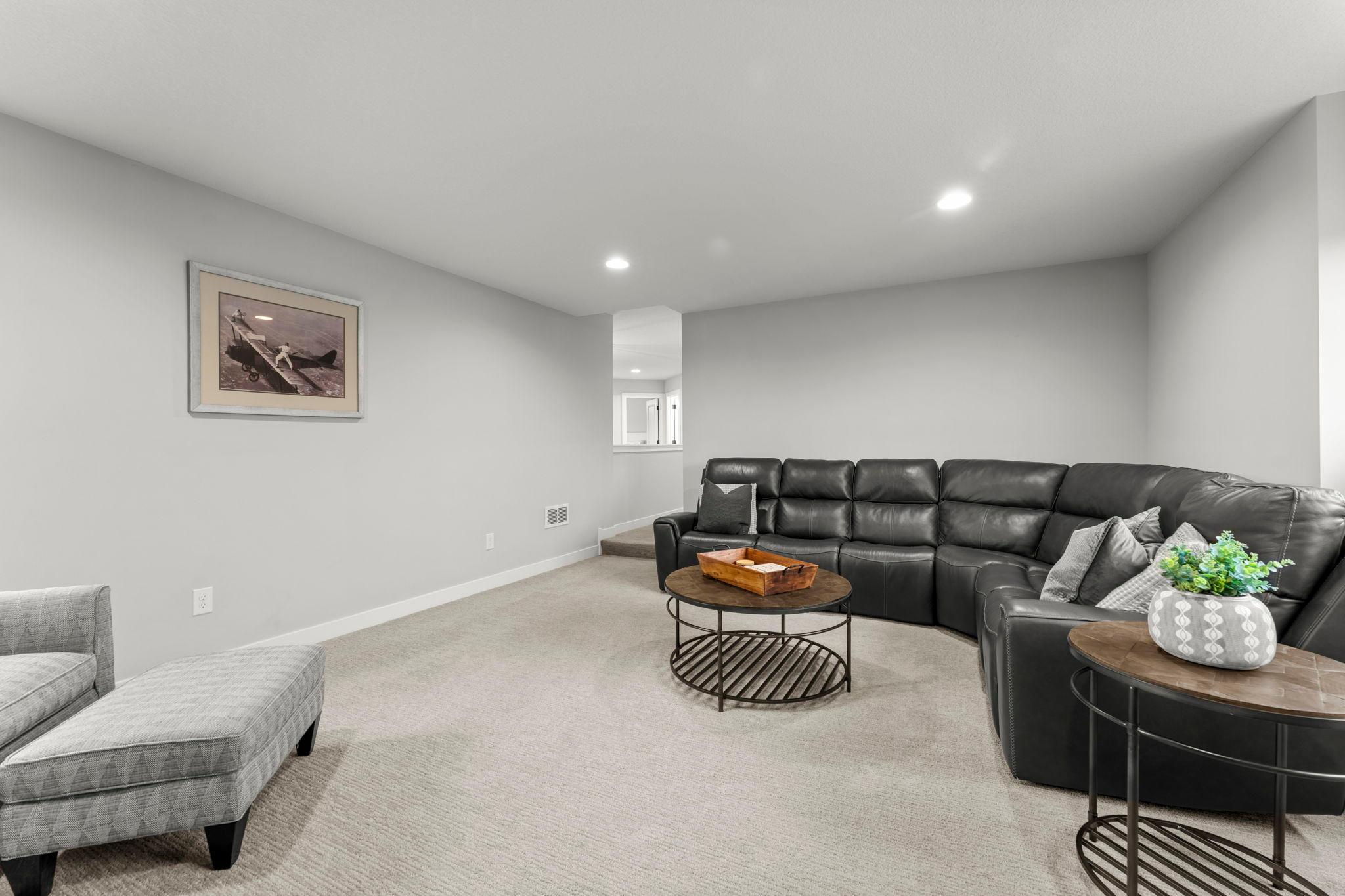 Another view of the bonus family room.