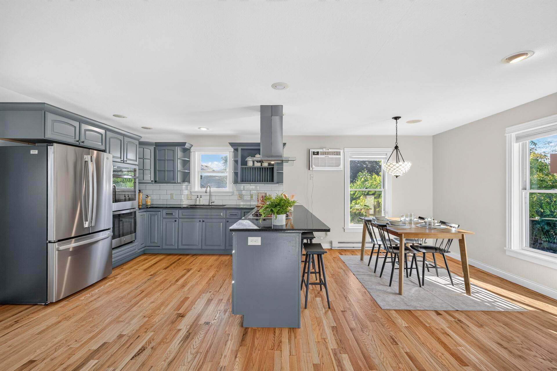 Updated Kitchen is Bright and Open