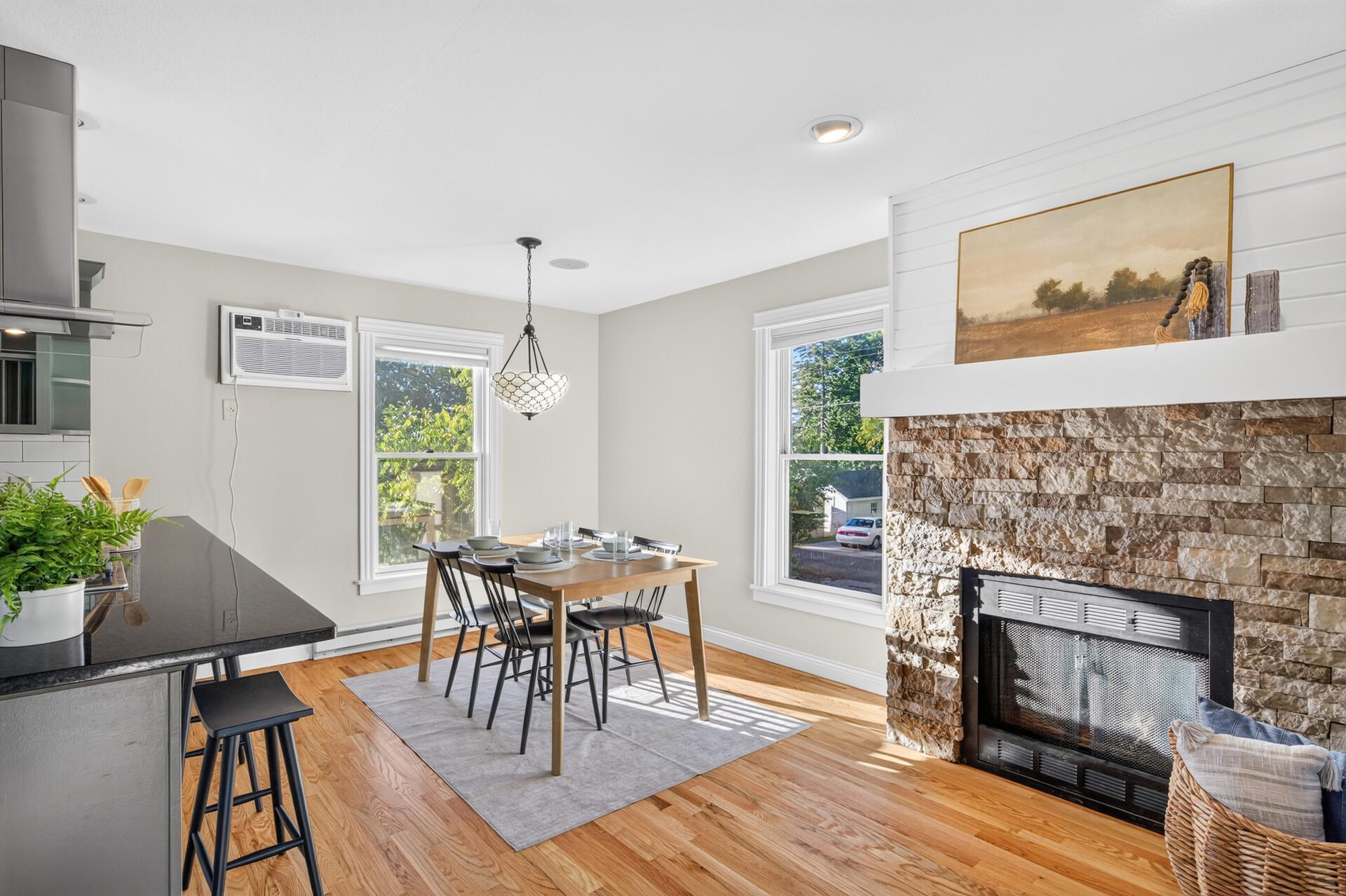 Dining Room w/ Fireplace