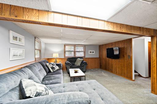 Another view of the lower level family room