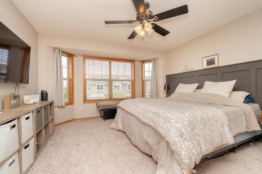 Large master bedroom with attached en suite