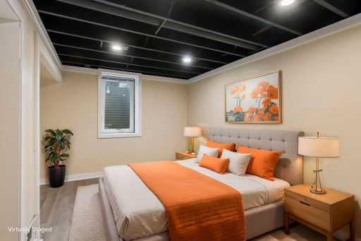 The thoughtful layout gives you two bedrooms on the main level plus a third bedroom added downstairs in 2026, offering flexibility for family, guests, or a space that grows with your needs. Virtually staged.