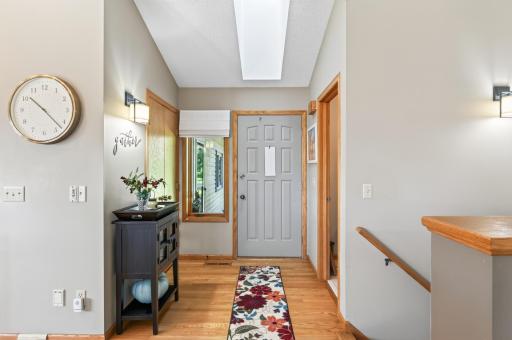 Bright foyer as you enter home