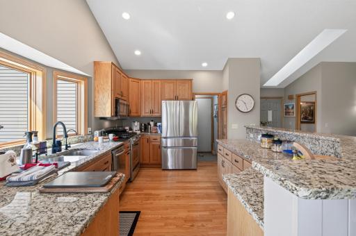 Stainless appliances and loads of counter space