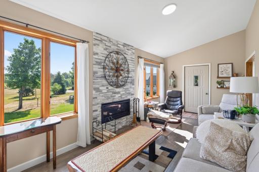 4 Season Porch with gas fireplace
