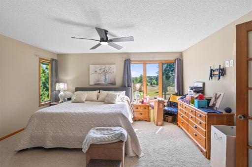 Main level main bedroom can easily fit a king size bed