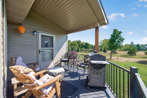 main level deck and BBQ area