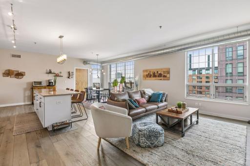 The generous layout provides plenty of room for everyday dining, entertaining, and gathering with guests.