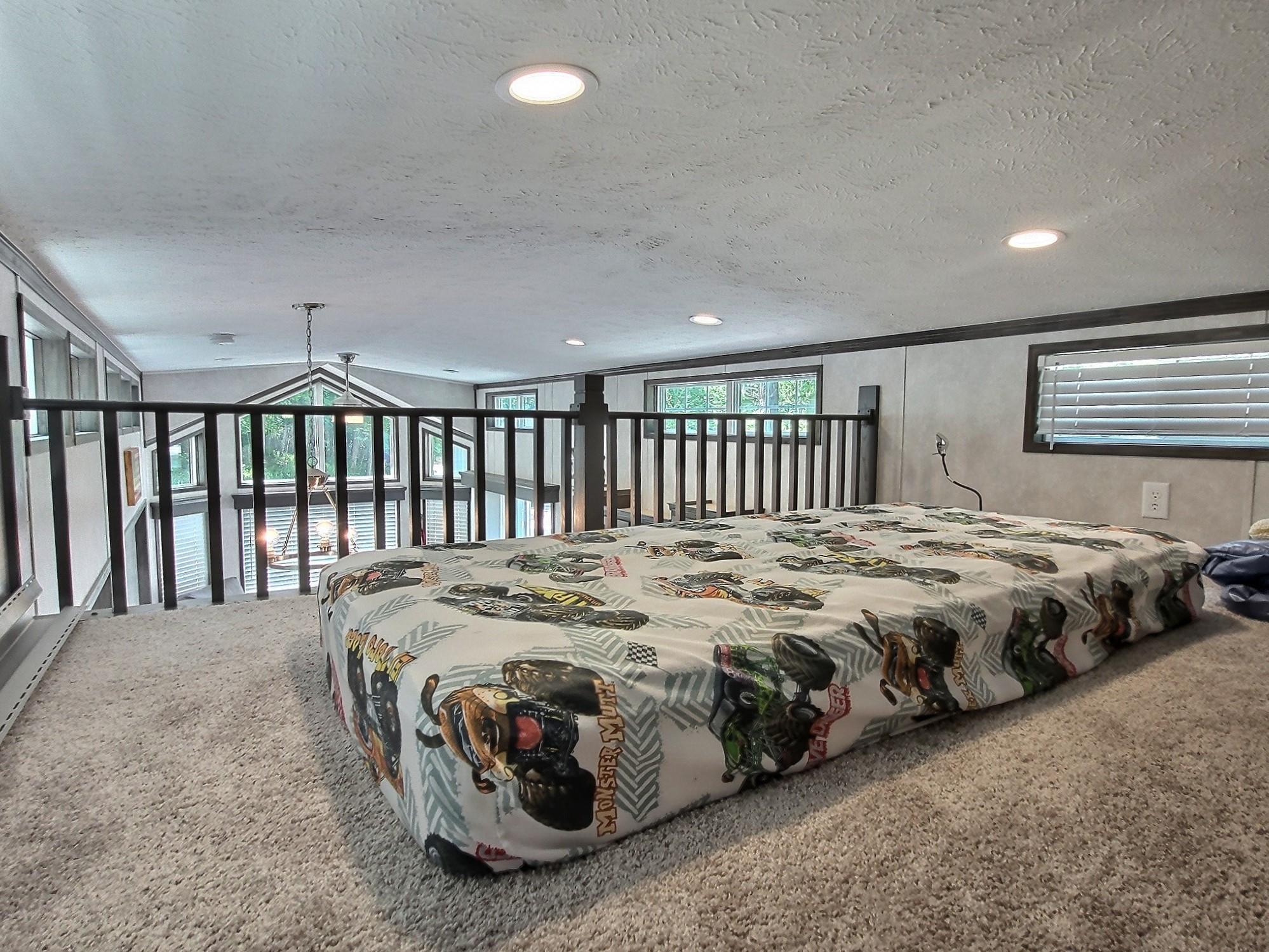 Here is the loft area as you see friends can come and stay with you and have a place to rest their head.
